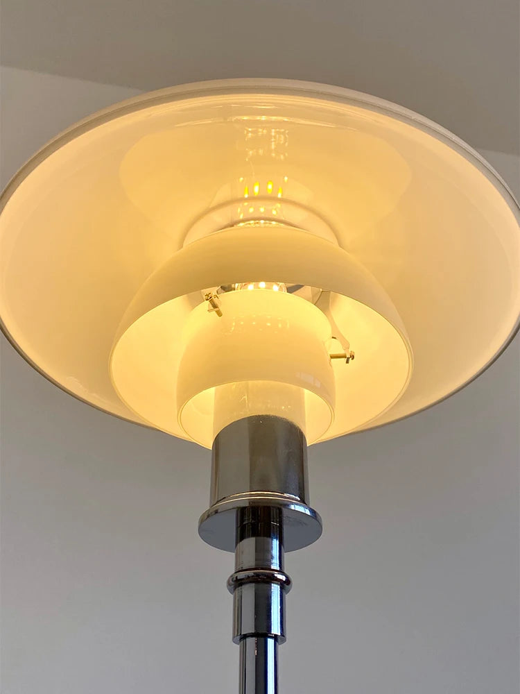 Mushroom Glass Bedside Light with Button Switch