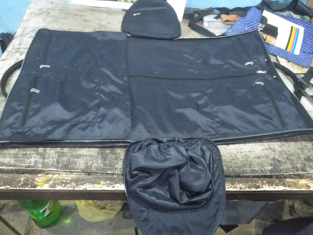 Extra Large Black White Cowhide Duffle Bag