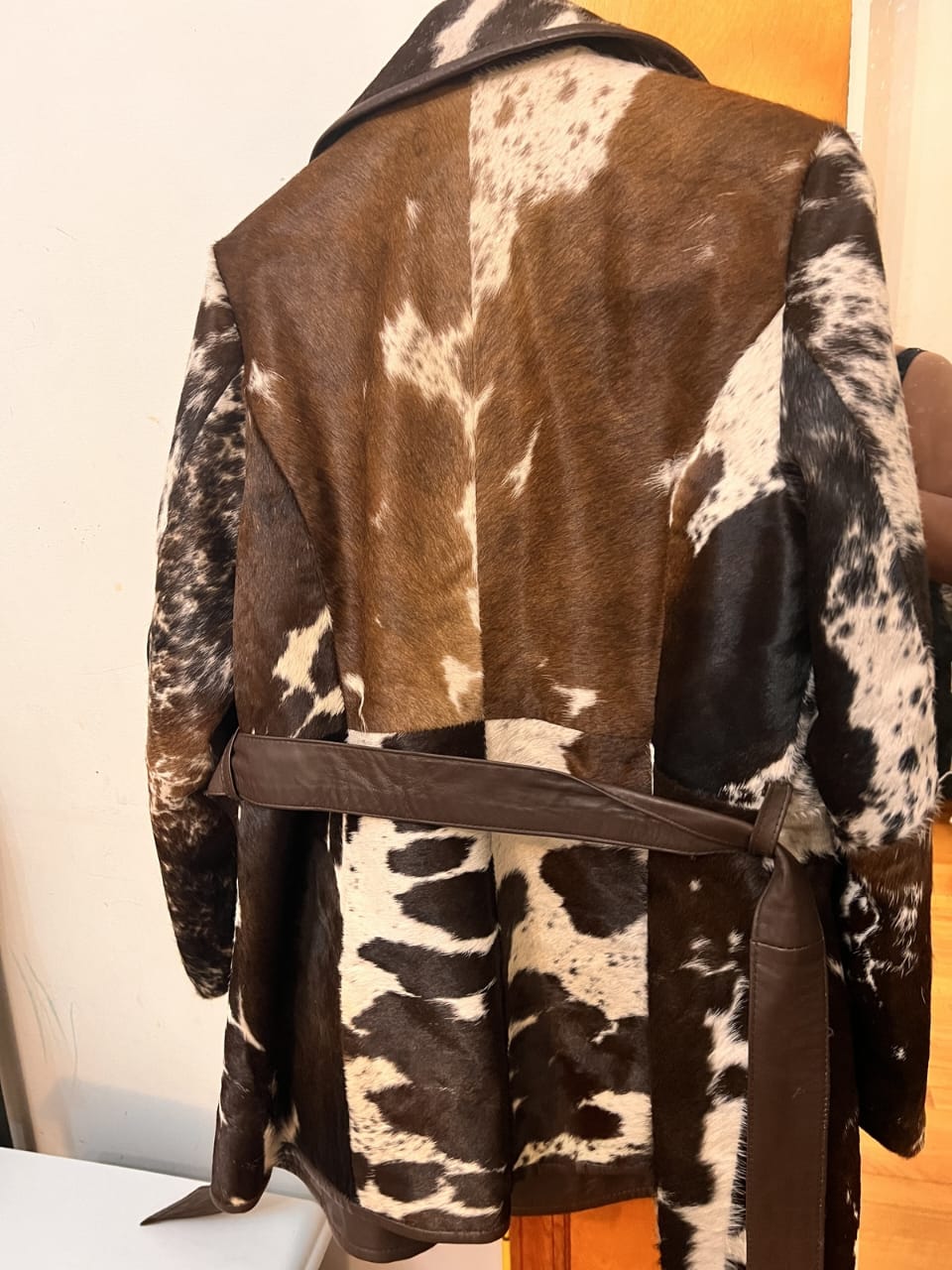 Hair On Cowhide Trench Coat