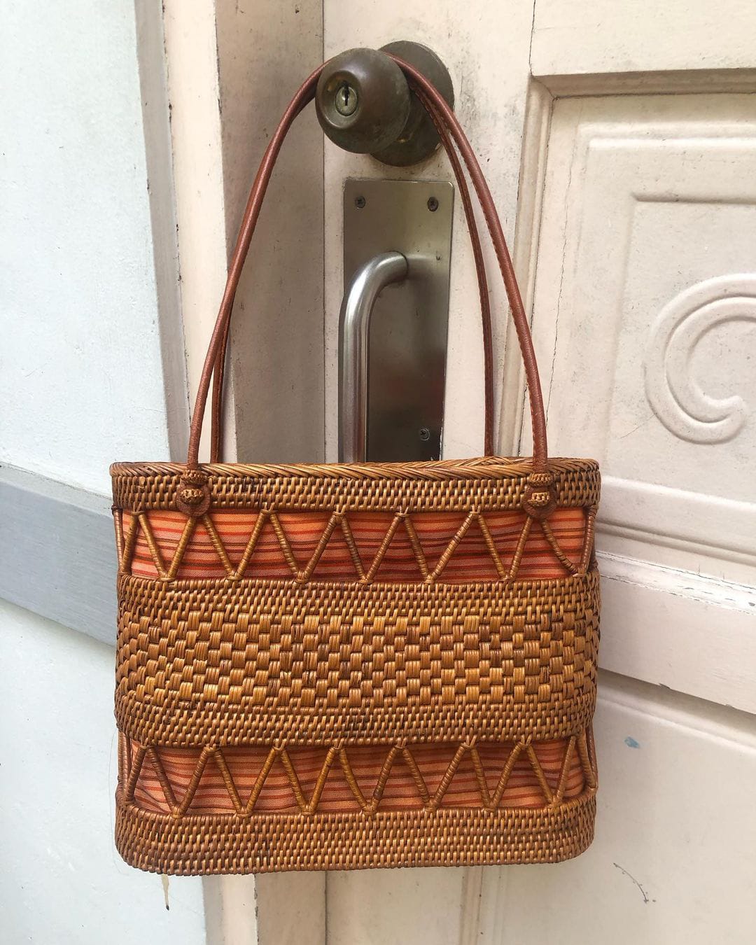 Natural Rattan Beach Bag
