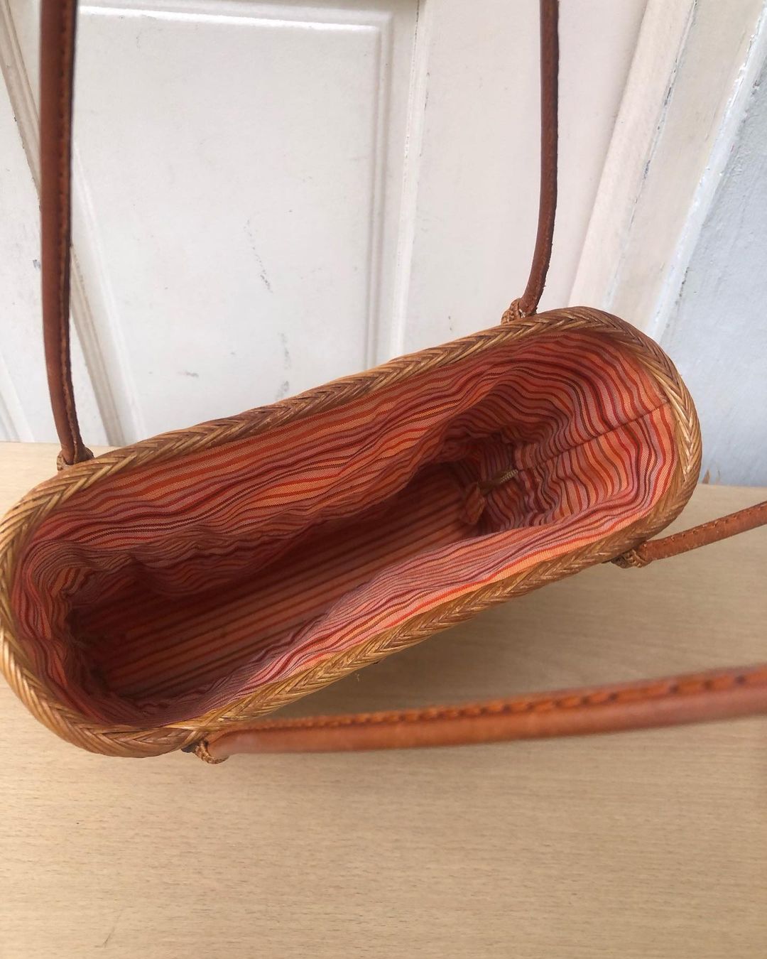 Natural Rattan Beach Bag