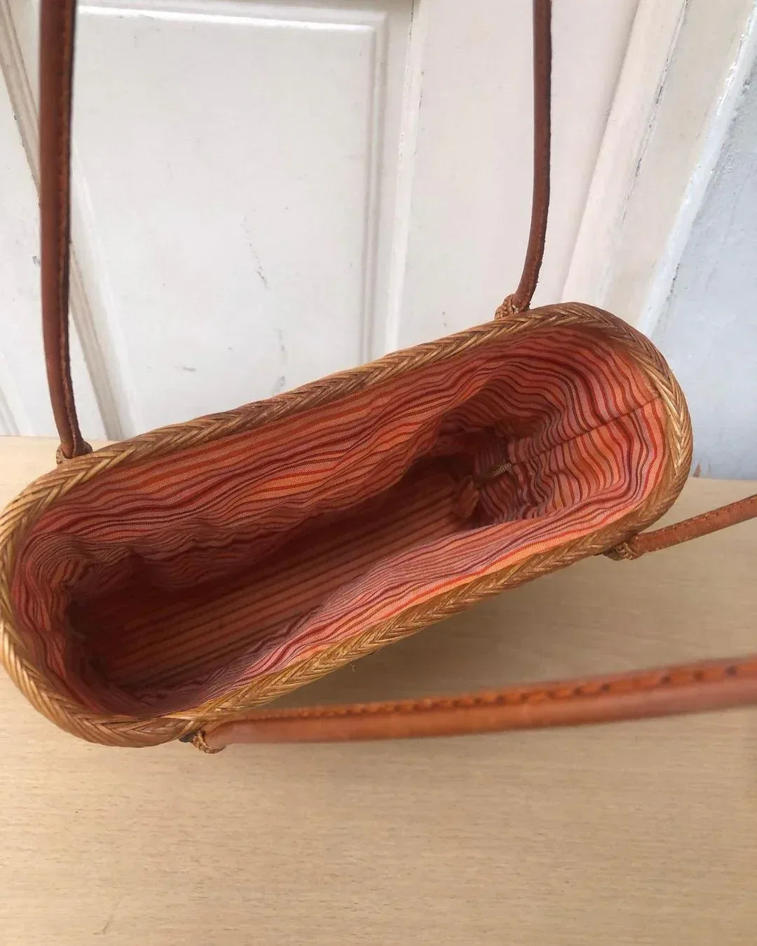 Natural Rattan Beach Bag