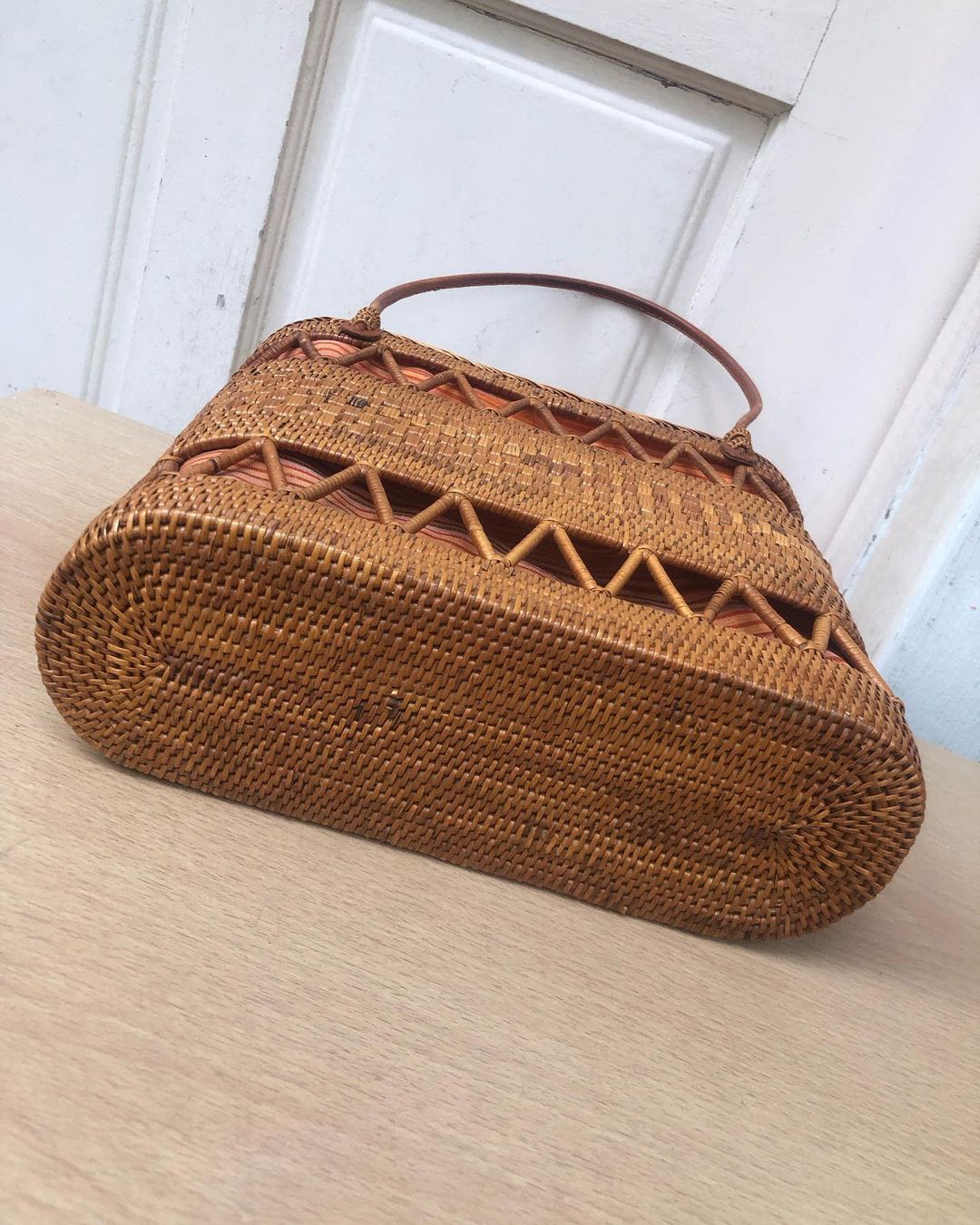 Natural Rattan Beach Bag