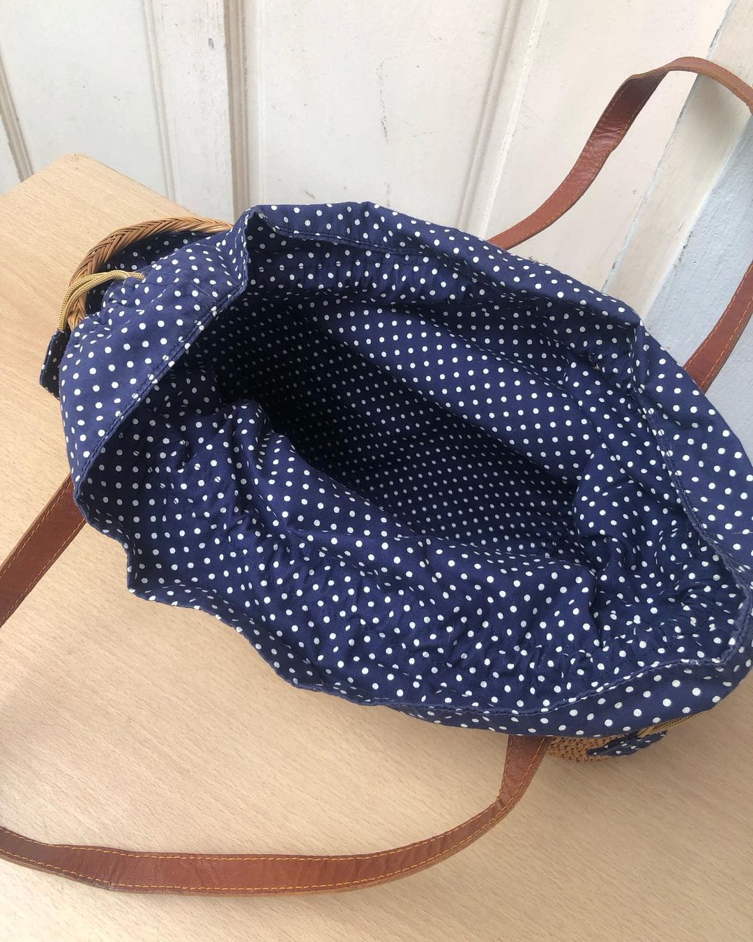 Real Rattan Beach Bag