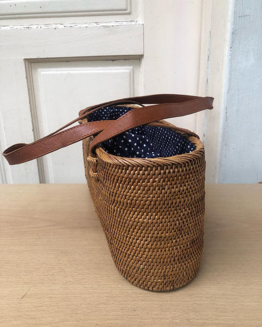 Real Rattan Beach Bag