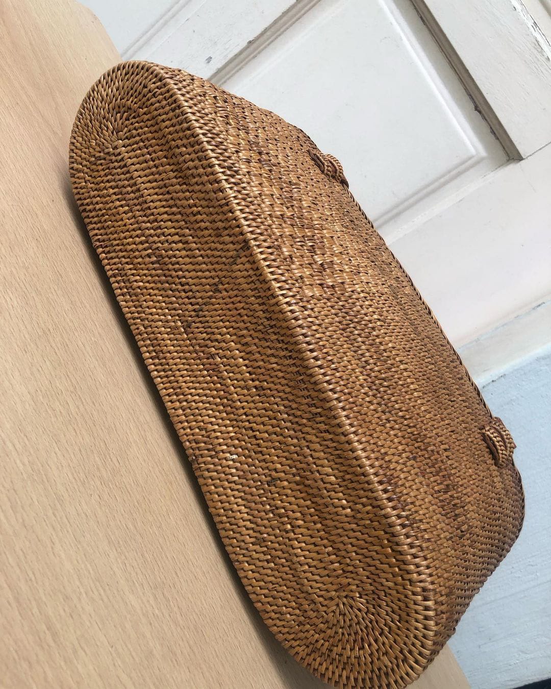 Real Rattan Beach Bag