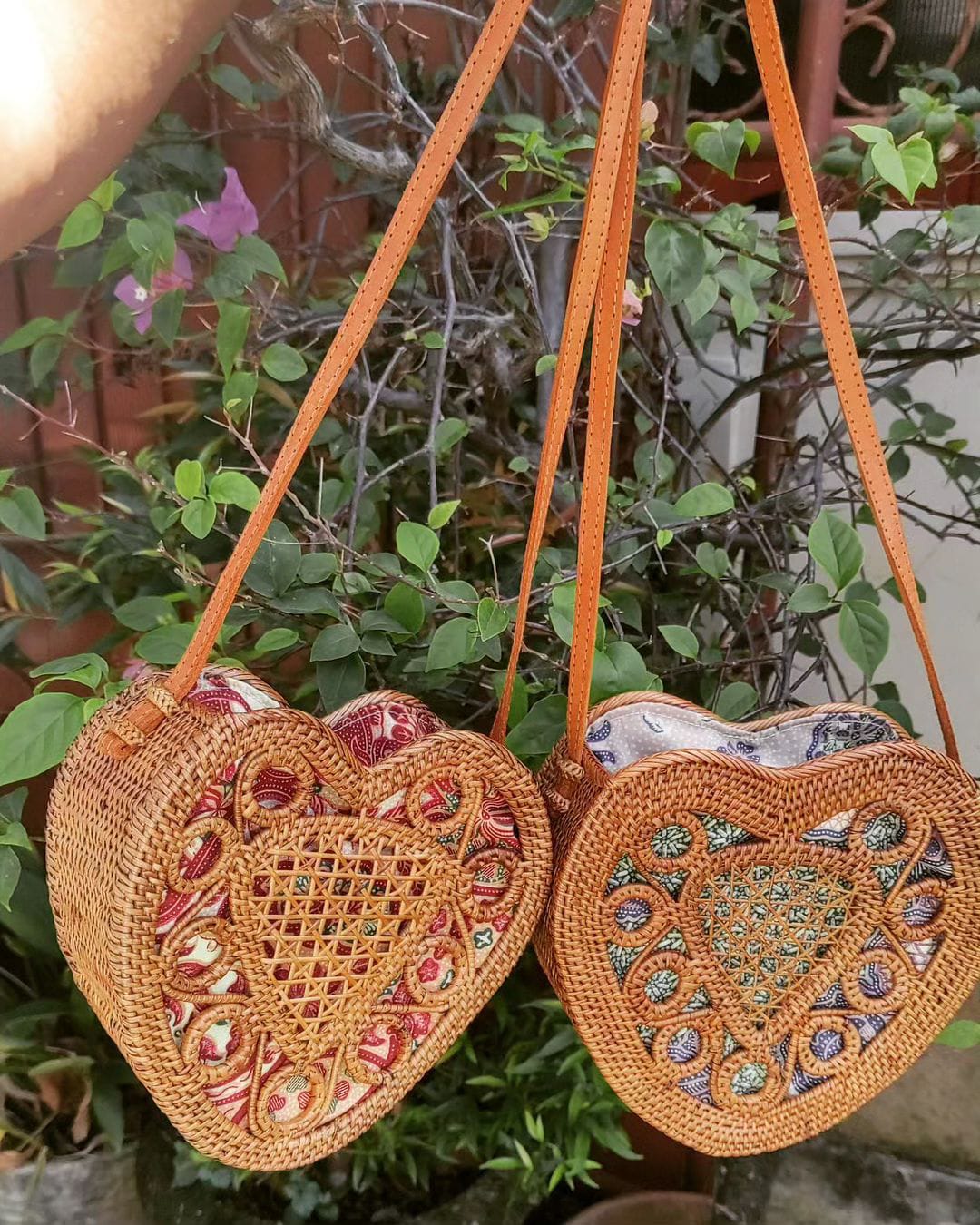 Heart Shaped Rattan Crossbody Bag – Boho Summer Purse
