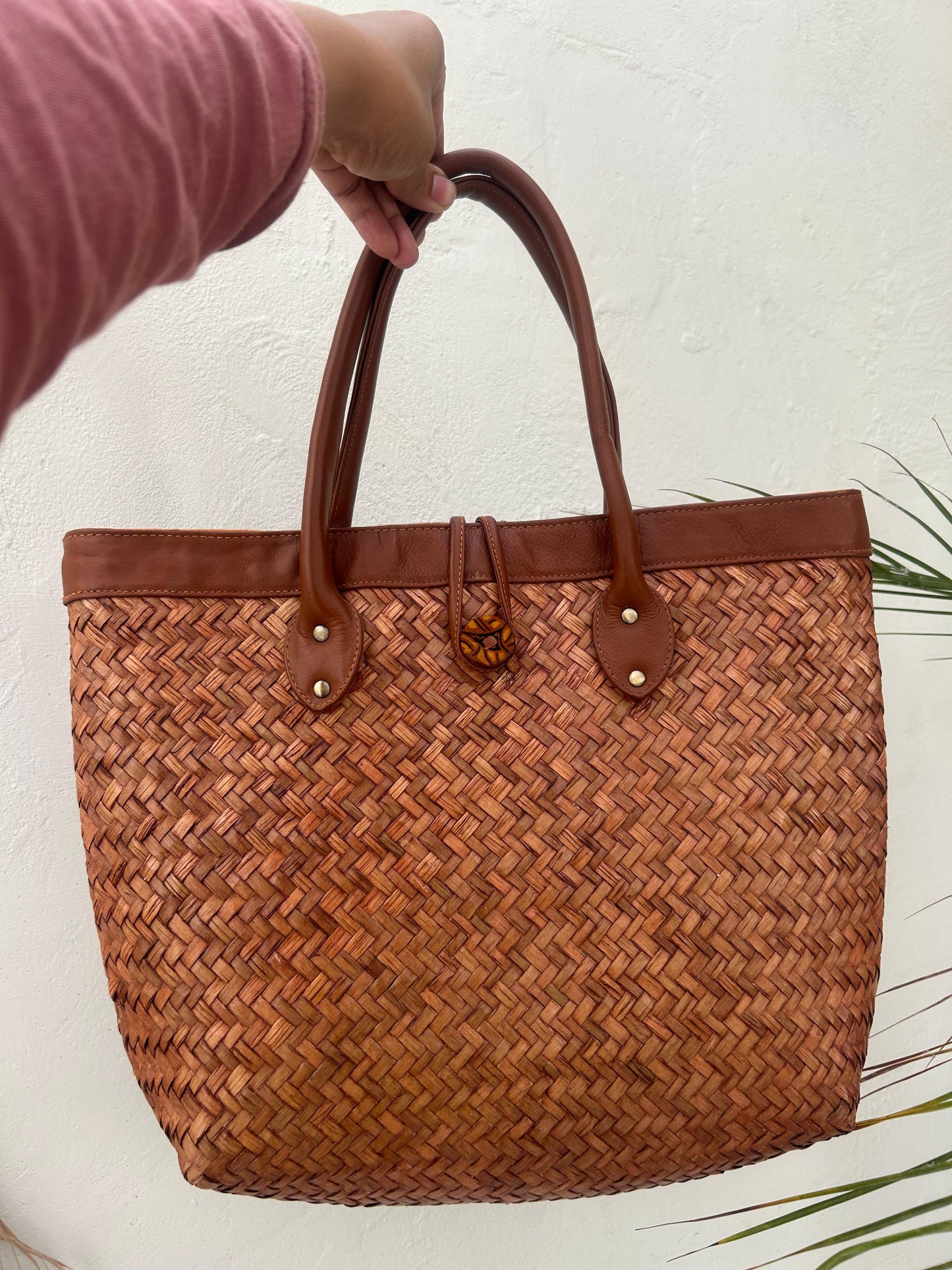 Handwoven Straw Tote Bag