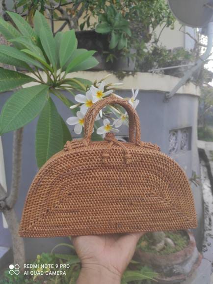 Rattan Bag Waffle Style