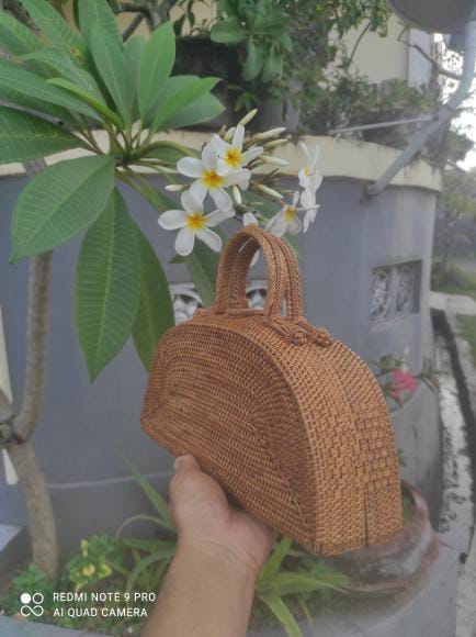 Rattan Bag Waffle Style