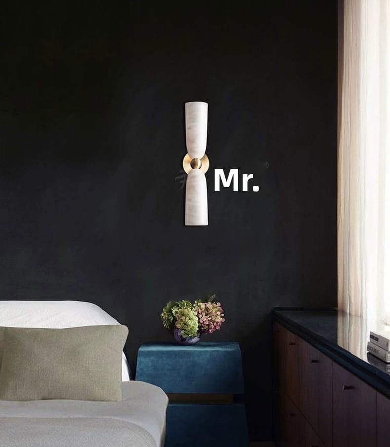 French Retro Marble Wall Lamp Sconce