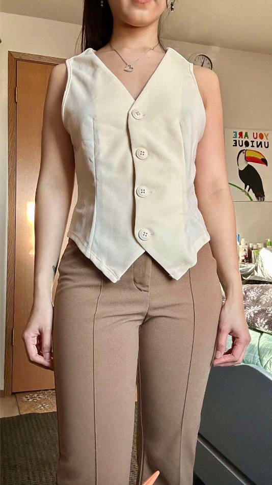 women sleeveless blazer vest jacket