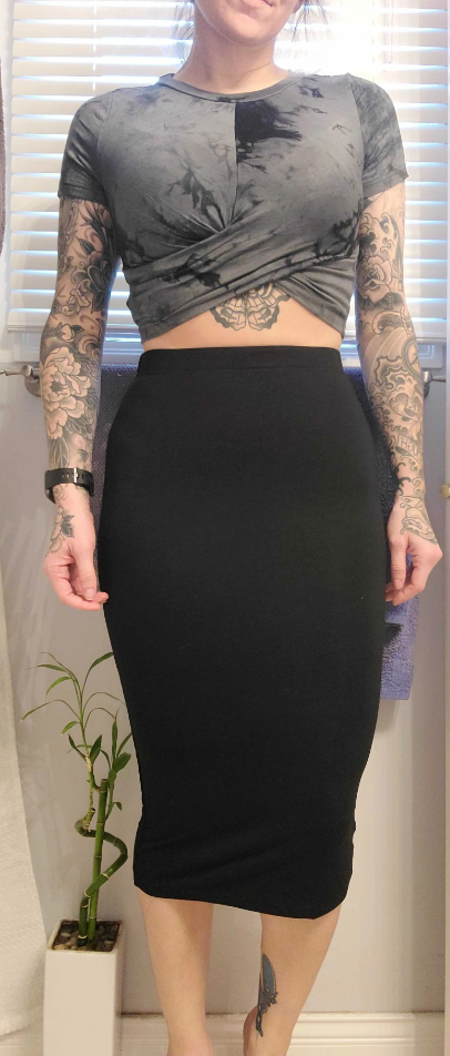 High Waist Below Knee Pencil Skirts