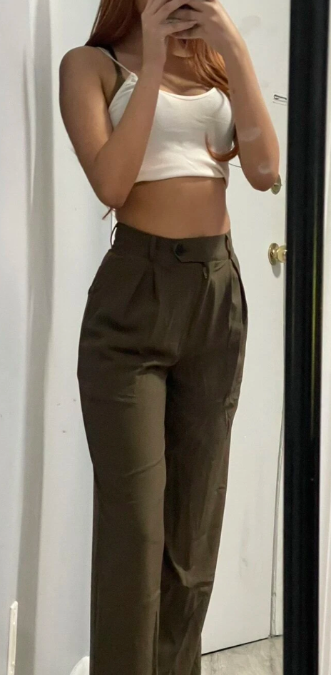 Baggy And Flowy Women's Dress Causal Suit Pants