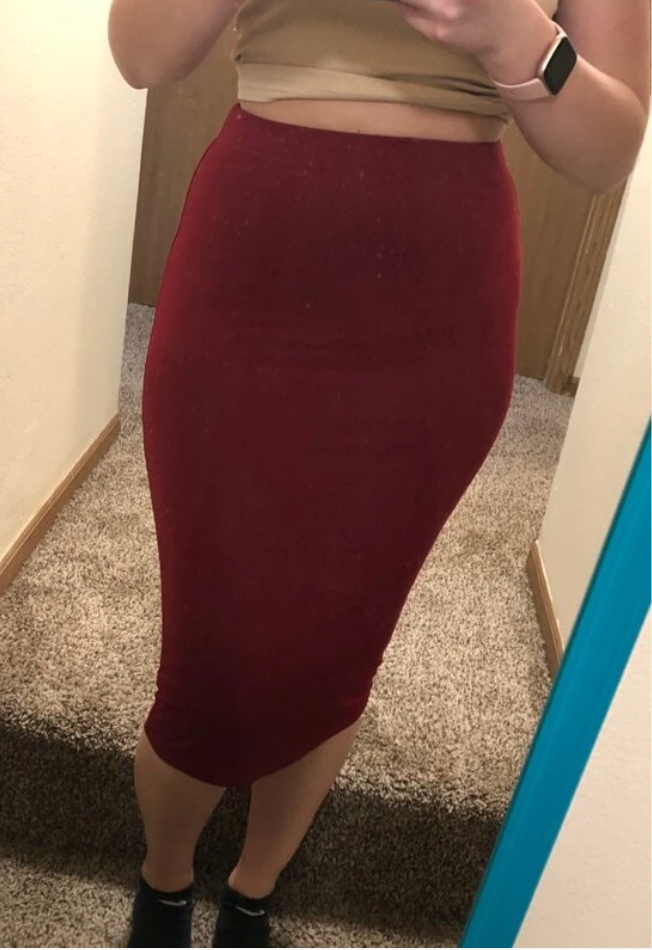 High Waist Below Knee Pencil Skirts