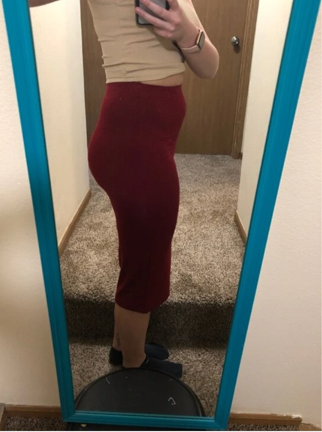 High Waist Below Knee Pencil Skirts