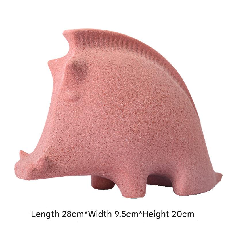 Modern Art Wild Boar Ornament Resin Sculpture for Home Décor
