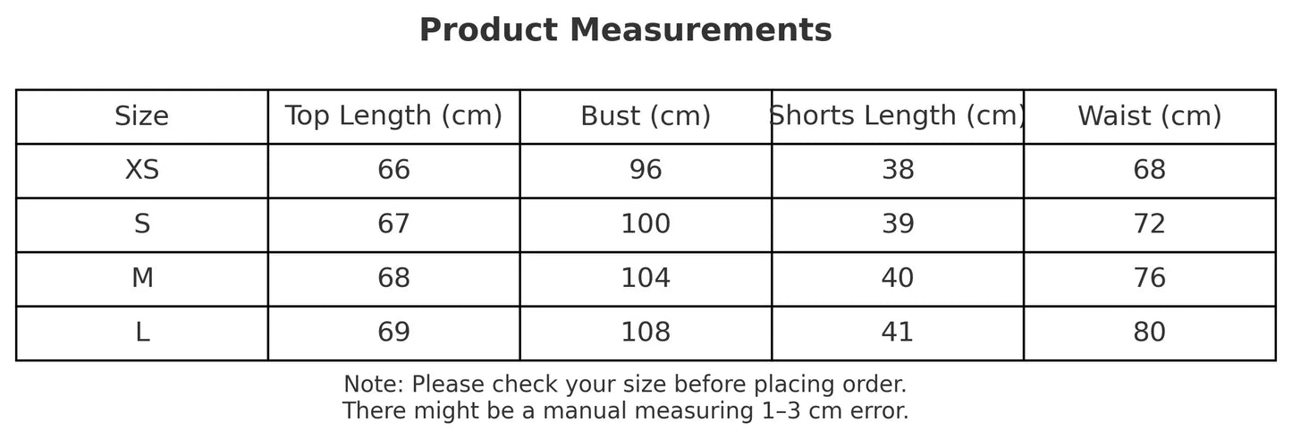 Women’s Denim Two Piece Short Sleeve Shirt and Shorts Set