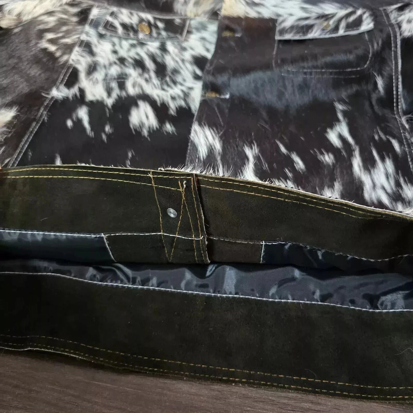 Tricolor Cowhide Jackets Men Women