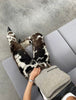 Black White Hair On Cowhide Pants