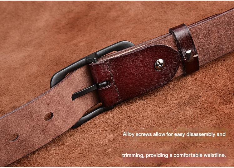 women real cowhide genuine leather belt