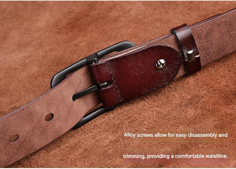 women real cowhide genuine leather belt