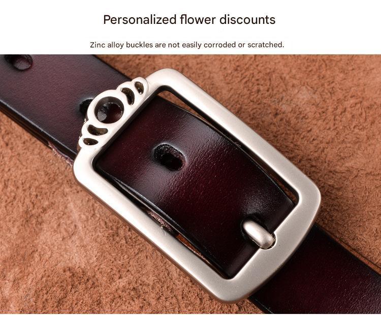 women’s genuine leather retro belt