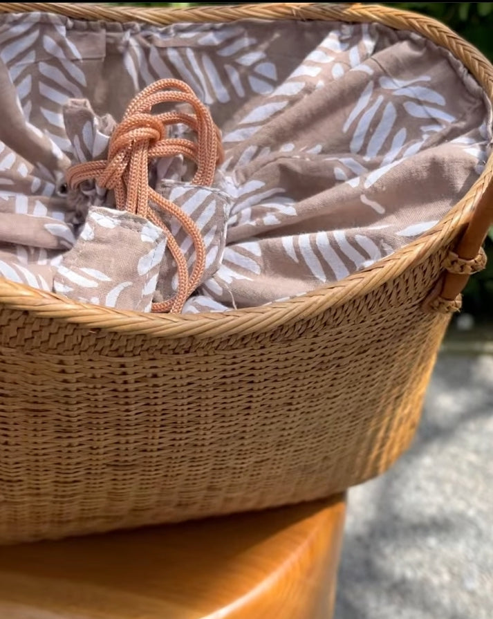 Irregular Natural Rattan Bag
