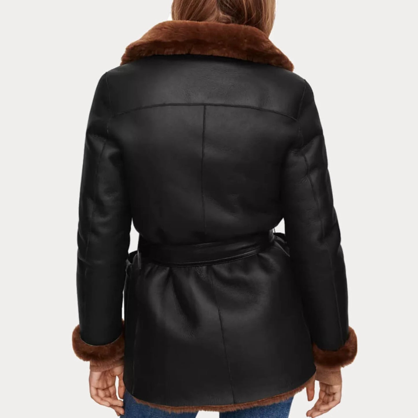 Women’s Shearling Genuine Leather Jacket