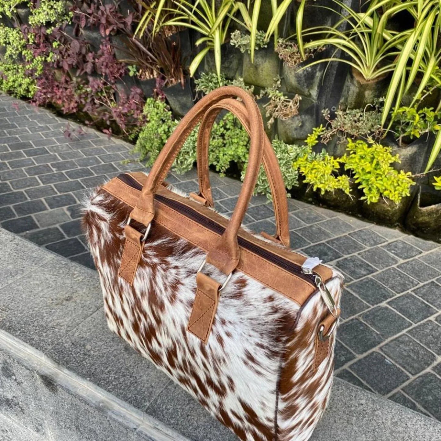 Western Style Tote Cowhide Bag for Women