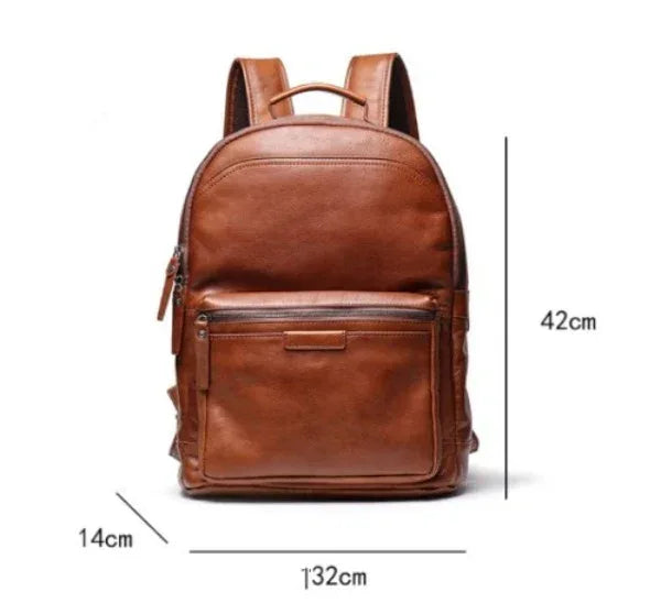 Genuine Cowhide Leather Backpack