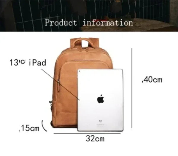 Premium Leather Office Backpack
