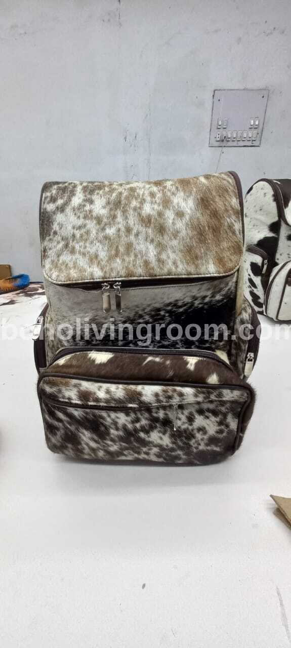 Real Natural Cowhide Backpack