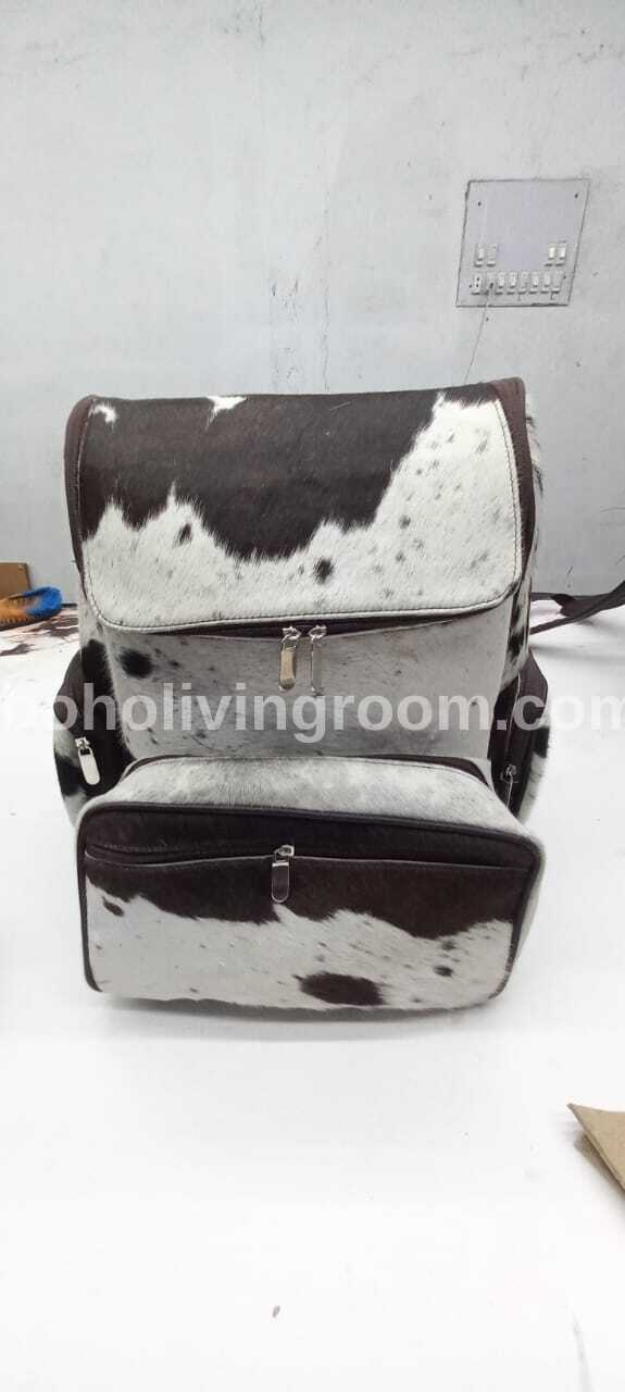 Real Natural Cowhide Backpack