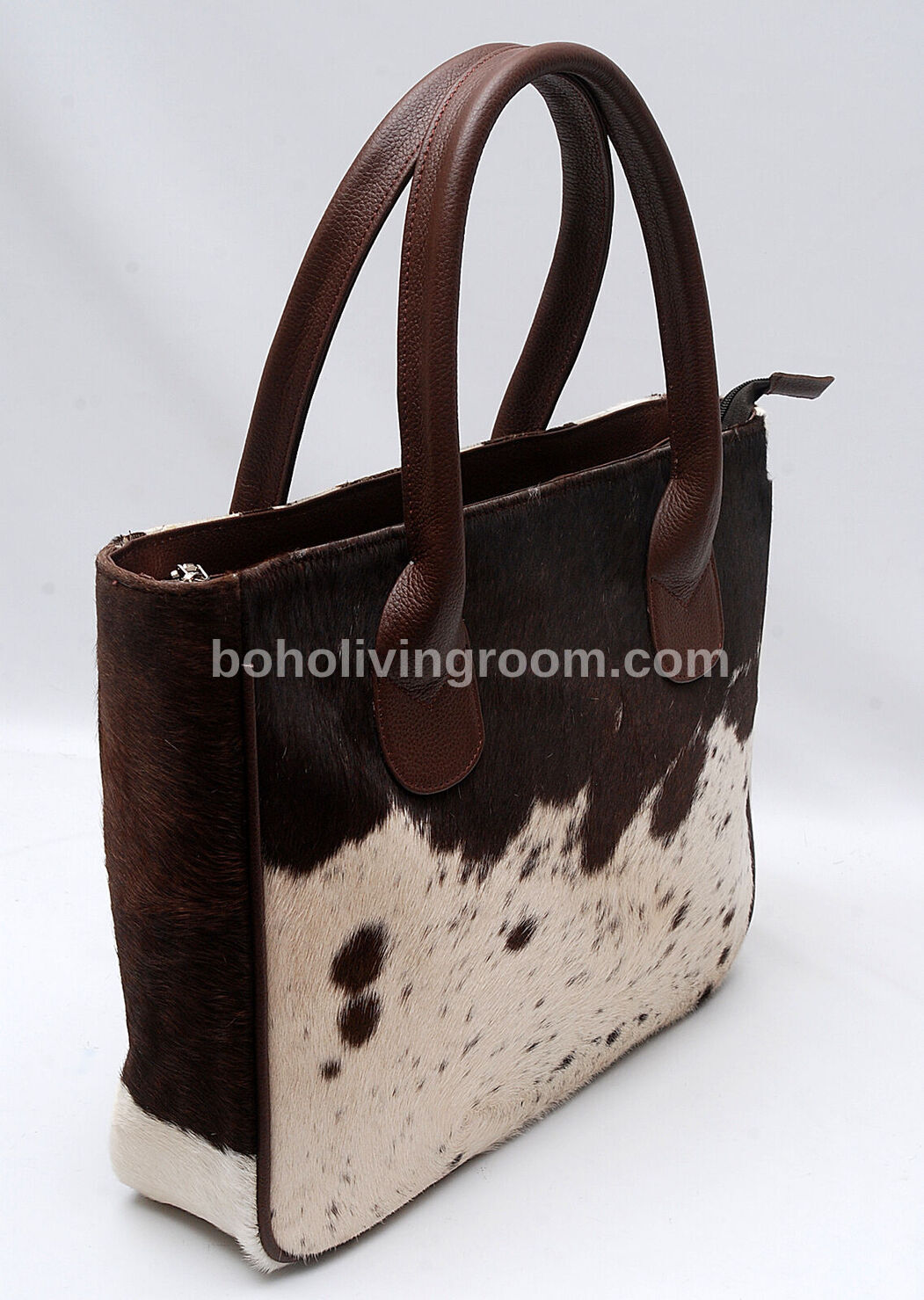 Cowhide Hair Purse Dark Tricolor