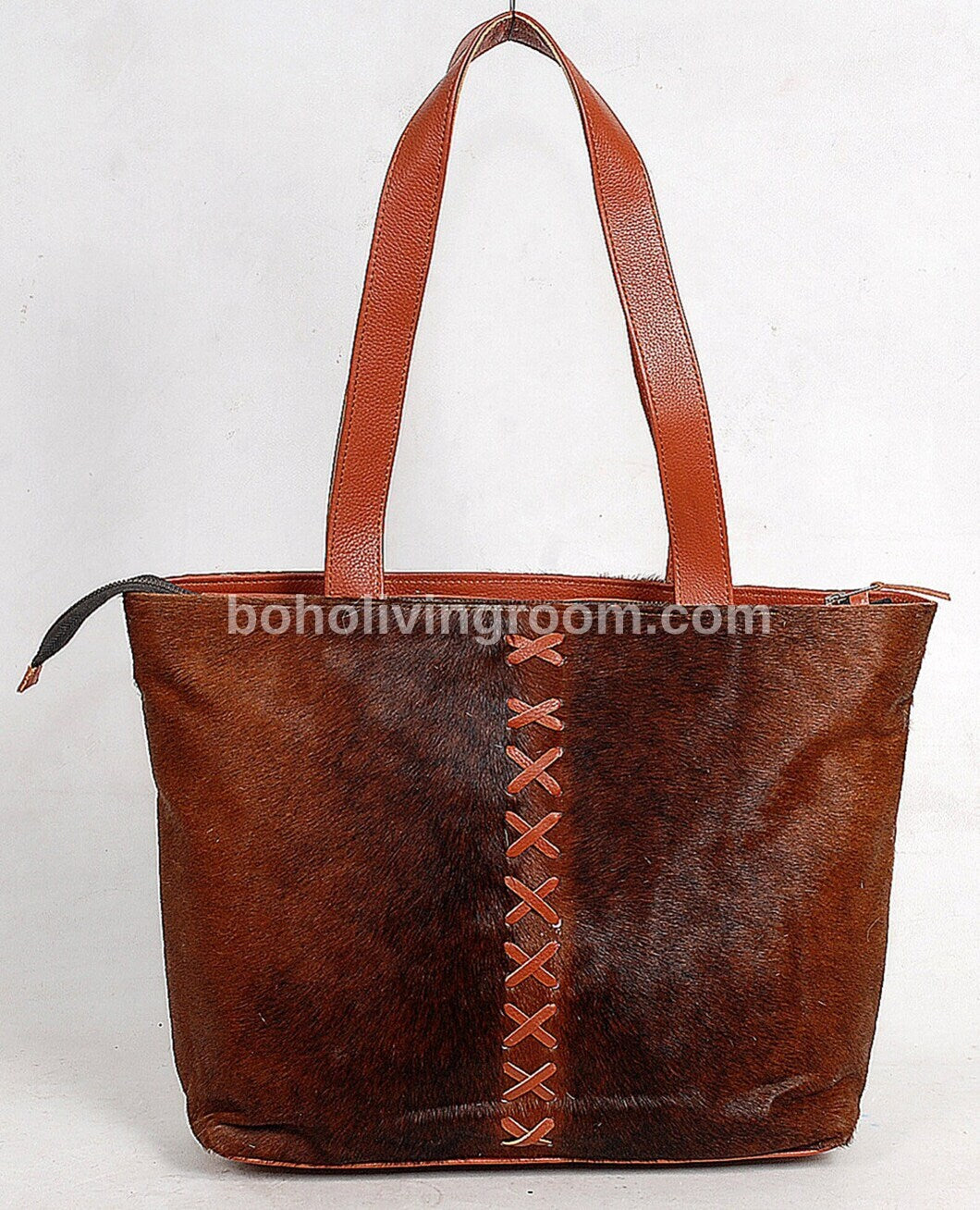 Dark Brown Cow hide Tote Purse