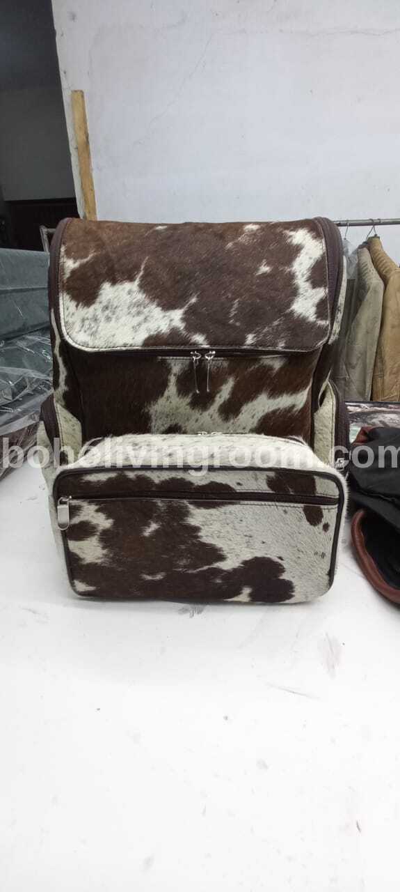 Real Natural Cowhide Backpack