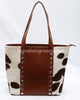 Spotted Black White Cowhide Bag