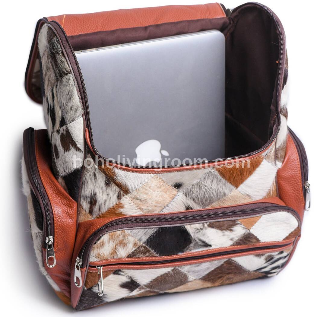 Patchword Cow Skin Diaper Backpack