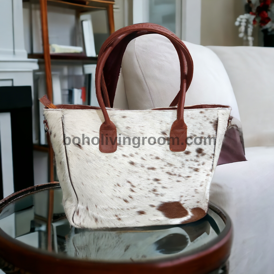 Chic Cowhide Fur Tote Bag