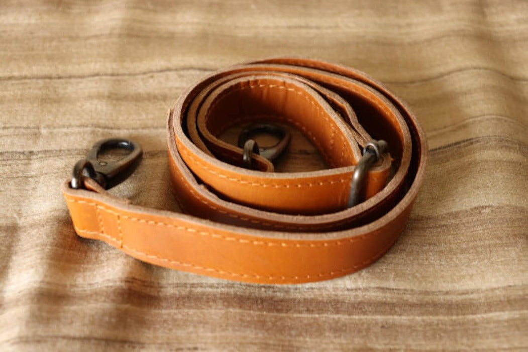 Brown White Cowhide Belt Bag