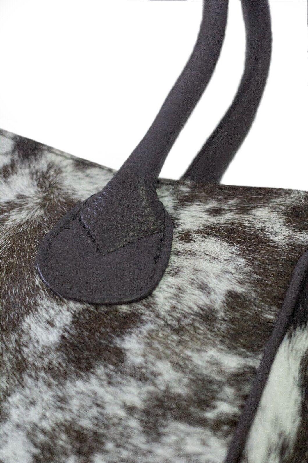 Speckled Hair On Hide Tote Purse