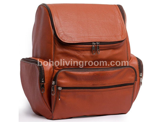 Premium Genuine Brown leather backpack