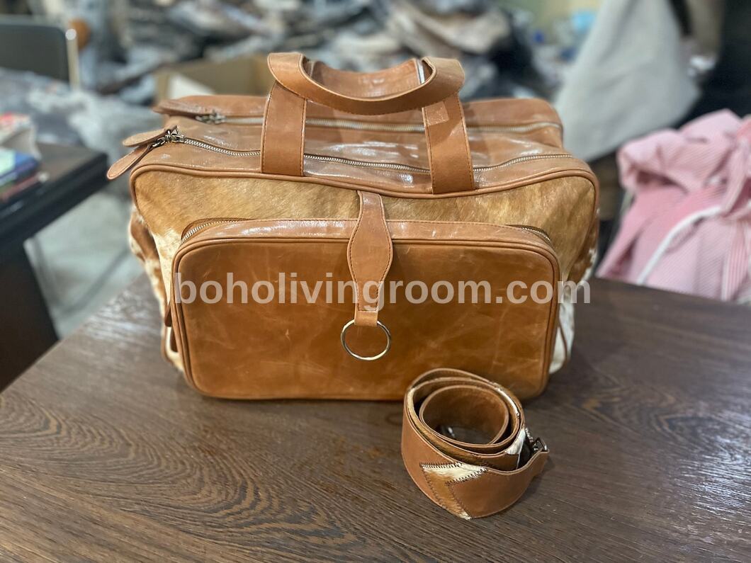 Cowhide Mommy Nappy Backpack