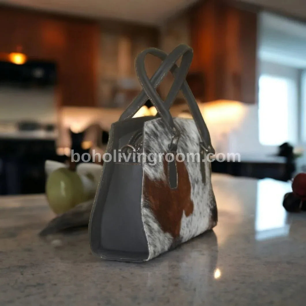 Exotic Cowhide Shoulder Handbag