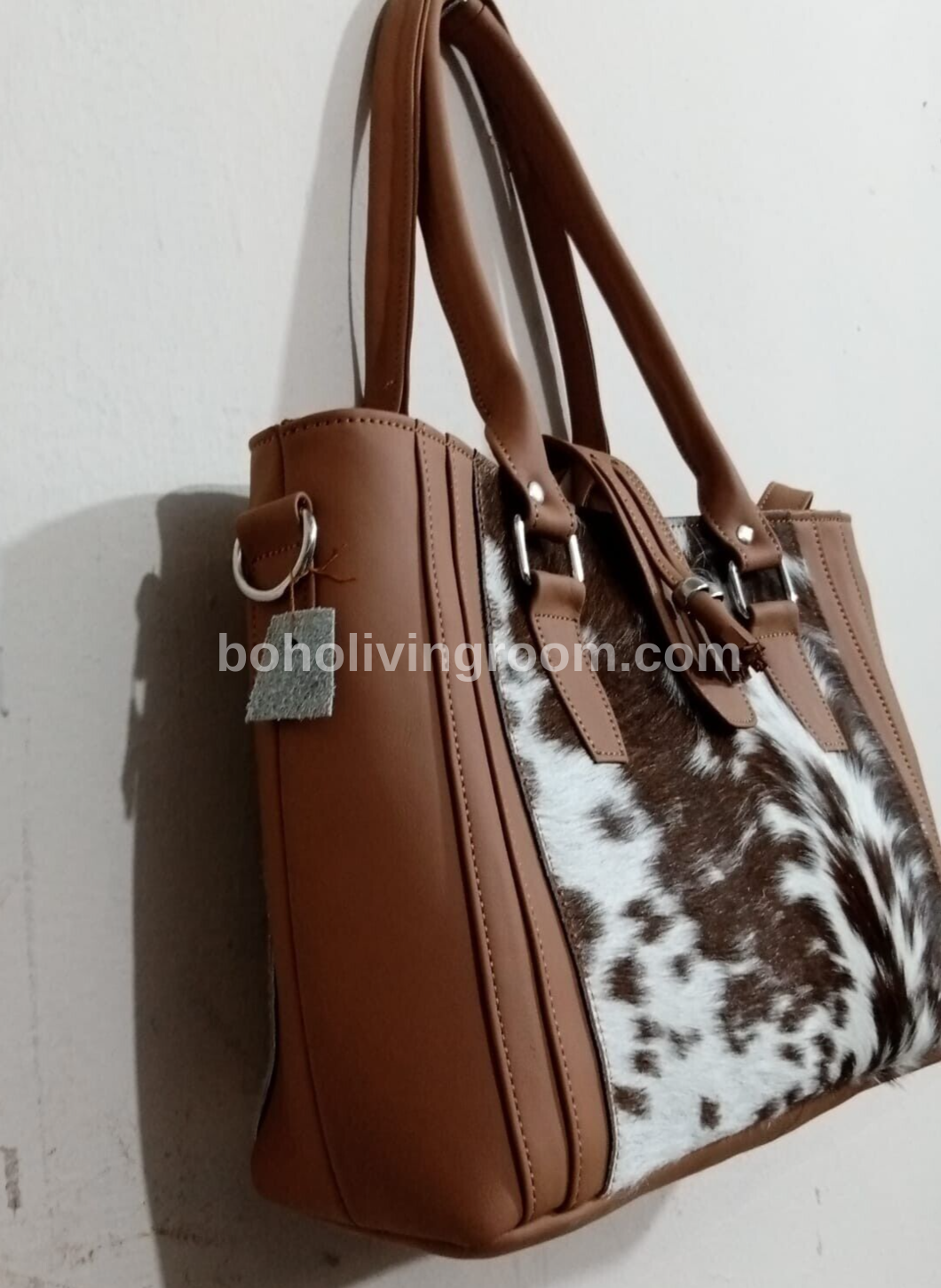 Tricolor Leather Cowhide Purse
