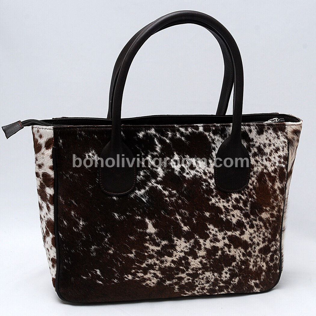 Large Hair On Hide Shoulder Bag Tricolor
