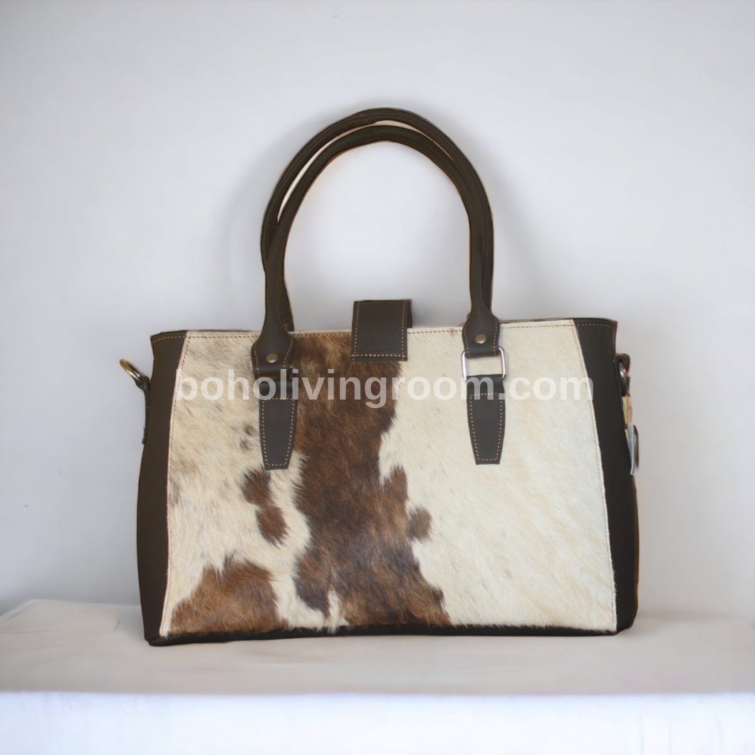 Real Natural Cowhide Shoulder Bag