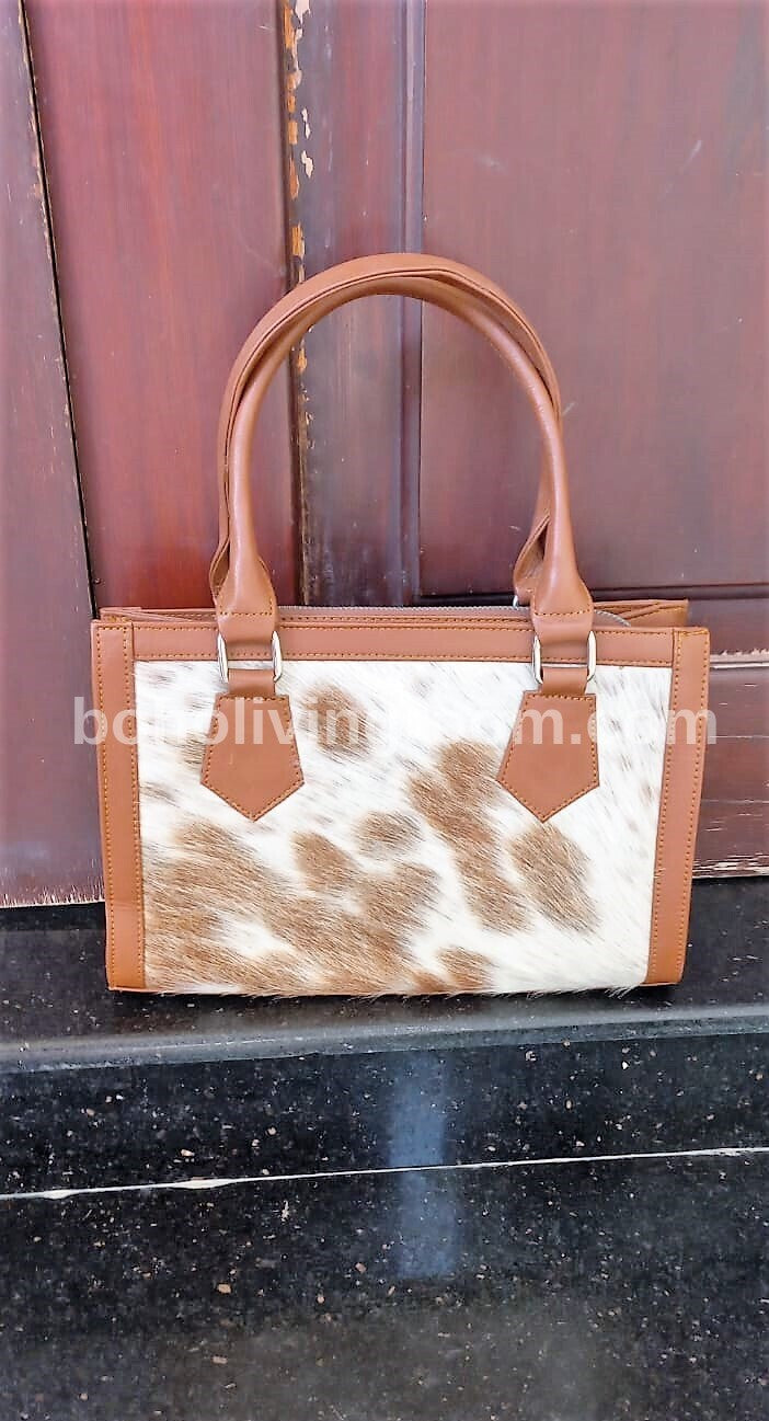 Natural Cowhide Shoulder Purse