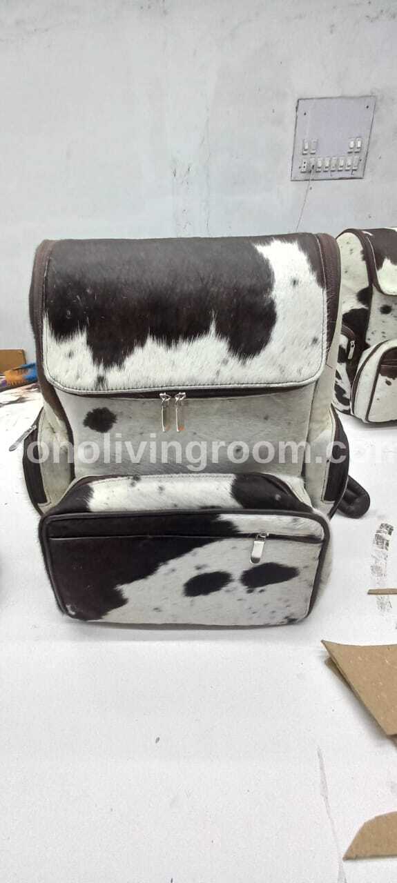 Real Natural Cowhide Backpack